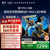 雷鸟 FFALCON 鹤7 PRO 25款 85英寸 QD-MiniLED家电 0.5%LR低反膜  一级能效智能电视机85R795C
