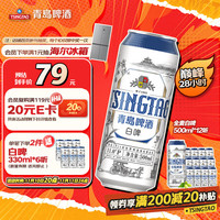 TSINGTAO 青岛啤酒 白啤 500ml*12听