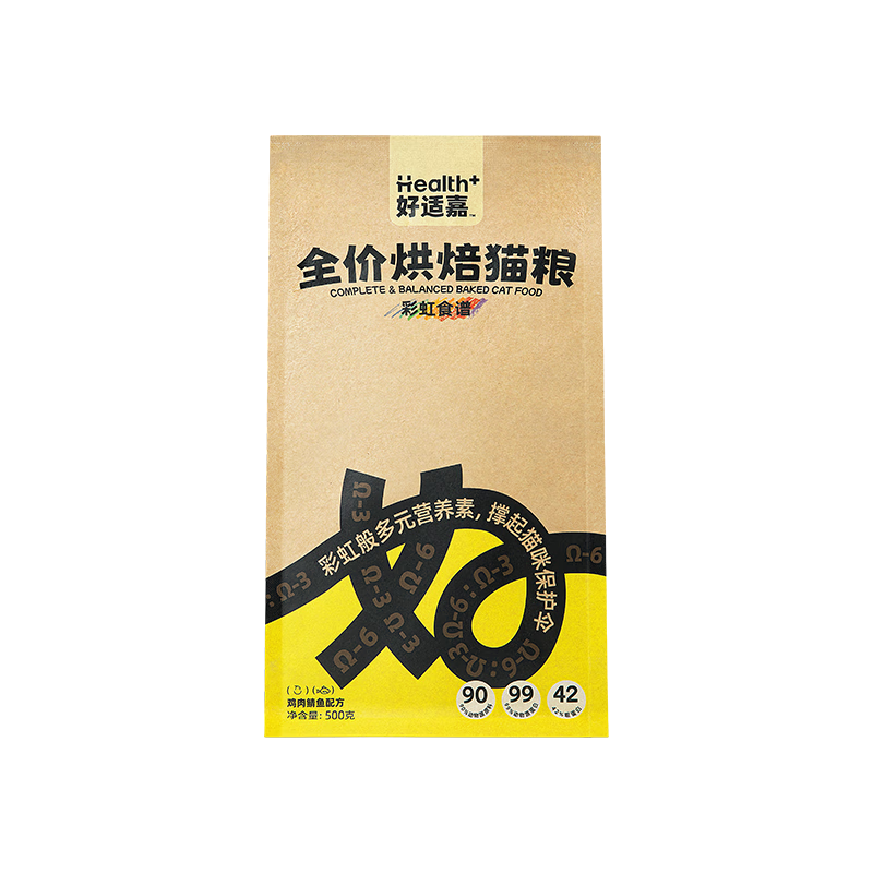 好适嘉全价烘焙猫粮无谷 高鲜肉含量成猫粮低温烘焙粮猫干粮彩虹食谱 全价烘焙猫粮 500g