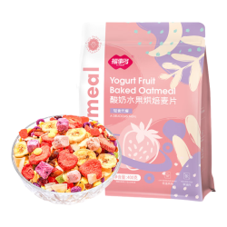 福事多 酸奶水果麦片400g 代餐即食燕麦 谷物冲饮早餐零食代餐懒人速食 酸奶水果烘焙麦片 即食