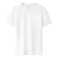 罗蒙（ROMON）纯棉t恤男短袖夏季薄款时尚休闲纯色男士百塔打底体白t恤衫男装 白色 3XL