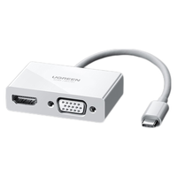 UGREEN 绿联 type-c扩展坞拓展hdmi网卡VGA适用华为小米苹果电脑usb转接头