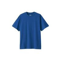 無印良品 MUJI 無印良品  男式 天竺织圆领短袖T恤男士打底衫男款早春AB1MIA4S 蓝色 XS (160/80A)