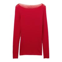 意式经典女士轻薄莫代尔含羊绒保暖上衣打底衫CLD28B