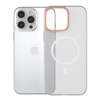  LLUNC/朗客 防摔 iPhone16 Pro保护套 Magsafe磁吸充电壳  半透白 PC