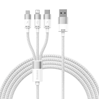 数据线三合一充电线车载一拖三快充三头适用于苹果15华为安卓