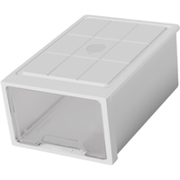 佳帮手塑料收纳箱 抽屉式衣柜衣服收纳盒可叠摞整理箱 36L1只装 防虫盒+锁【47*34.5*30cm】