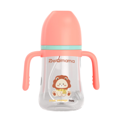 佩奇妈妈 佩奇吸管奶瓶6月1岁以上3岁-6岁PPSU宝宝奶瓶儿童学饮杯240ml