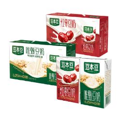 豆本豆 唯甄原味豆奶红枣豆奶250ml*24盒*2箱植物蛋白饮料早餐奶
