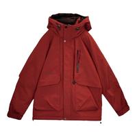 班尼路羽绒服男2024秋冬鸭绒红外套户外连帽夹克保暖派克服J