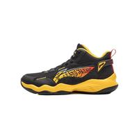 李宁 LI-NING童鞋儿童篮球鞋男大童秋冬云科技稳护支撑透气反光减震回弹运动鞋 黑色 35