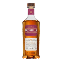 BUSHMILLS布什米尔单一麦芽年份威士忌百世醇黑标白标爱尔兰威士忌洋酒 16年单一麦芽威士忌700ml