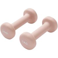 Keep 浸塑哑铃 10734 粉色 1kg*2