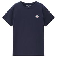GIORDANO 佐丹奴 2024年春夏款纯棉针织花朵刺绣圆领短袖T恤女款