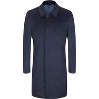 雅戈尔（YOUNGOR）男装大衣男单排扣修身版商务大衣羊毛羊绒舒适易打理3款可选 VYSY010003FWY藏青色 175/96A