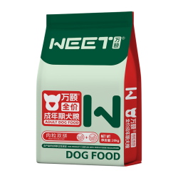 万颐 肉粒双拼狗干粮40斤成犬幼犬中大型犬比熊金毛通用狗粮20kg