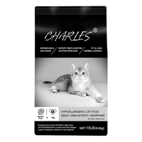 CHARLES 查尔斯 室内成猫粮全价低敏短毛猫粮 6.8kg