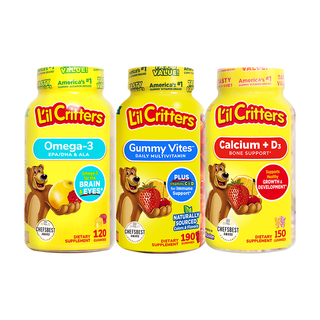 L'il Critters 丽贵 小熊糖 多维 190粒+钙VD 150粒+鱼油 120粒