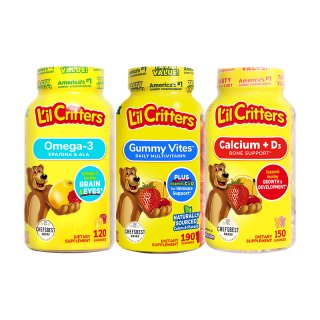 L'il Critters 丽贵 小熊糖 多维 190粒+钙VD 150粒+鱼油 120粒