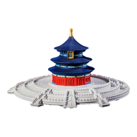 千年榫 国潮营造积木祈年殿彩色纪念版中国古建筑大型榫卯积木