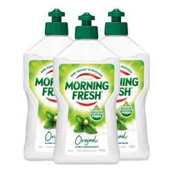 MORNING FRESH 晨新辰清澳洲进口浓缩洗洁精经典原味400ml*3高效果蔬奶瓶清洗剂