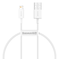 BASEUS 倍思 充电宝数据线苹果数据线短线25cm厘米便携 适用iPhone14/13/12ProMax/Xs/XR/SE/8/Air/mini白色