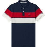 夏季男士短袖polo衫时尚休闲条纹男装T恤衣服男