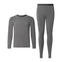 京东京造 轻薄裸感男式保暖内衣男秋衣秋裤男 深花灰 L
