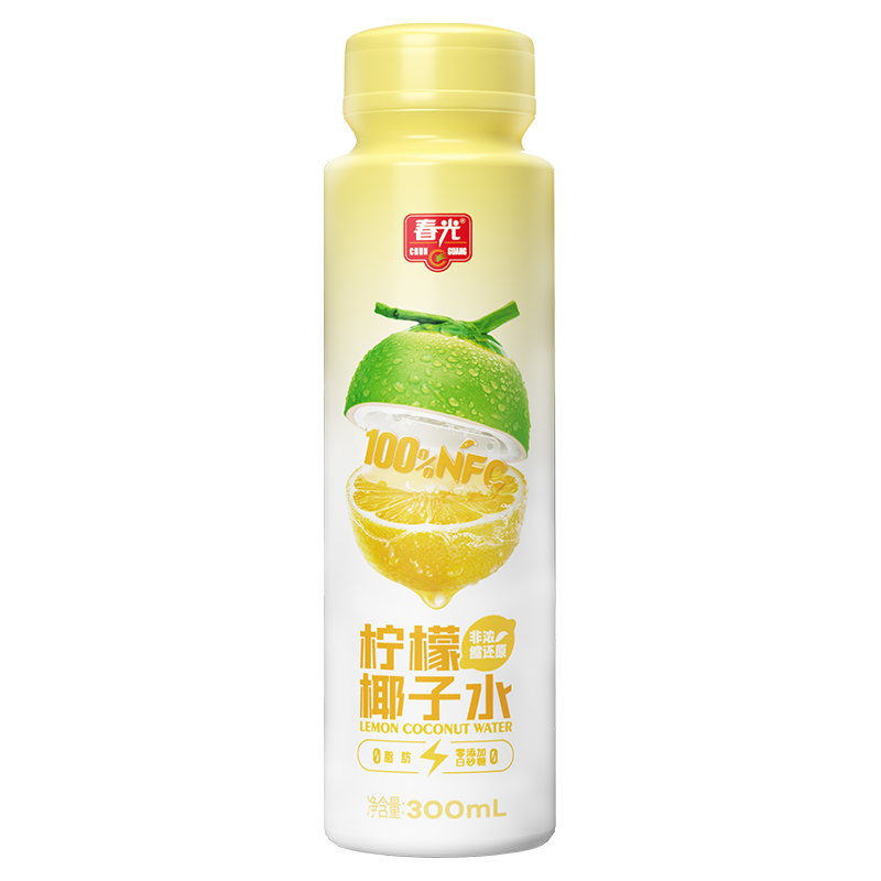 春光食品海南特产100%柠檬椰子水NFC椰青果汁饮料