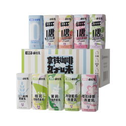 颂优乳 10天奶好味组合随机口味营养早餐豆乳燕麦乳组合装200ml*10盒