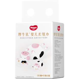 88VIP：好奇 六层乳霜纸面巾20抽6包