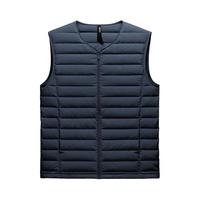 氢气3系男士轻薄羽绒服马甲背心圆高领修身防风24秋冬