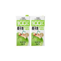 卡乐福100%纯椰子水电解质1000ml*2瓶0添加果汁补水饮料