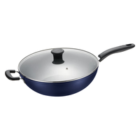 特福（Tefal）炒锅不粘锅炒菜锅 平底电磁炉燃气灶通用 少油烟佳温红心油温可见 32cm