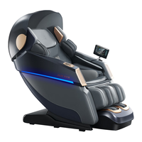 奥克斯(AUX)4D-Pro按摩椅家用太空舱S500电动2024全身按摩十大品牌排名颈椎肩颈腰老人用中医养生推拿全自动沙 未来科技蓝