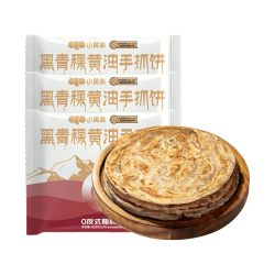 小黄象 黑青稞黄油手抓饼 400g*3袋