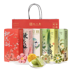知味观 中华杭州特产伴手礼龙井酥桃花酥绿豆糕中式糕点心茶点礼品 需首购