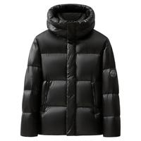 鸭鸭时尚潮流户外登山羽绒服男士2024冬季简约大气工装外套A