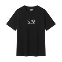 森马 Semir【短袖合辑】短袖T恤男夏季男女同款休闲风上衣t恤百搭简约款 A款-黑色90001 S