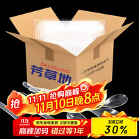 芳草地 一次性勺子 3G5745-500 饭勺汤勺500支（100支装*5包）
