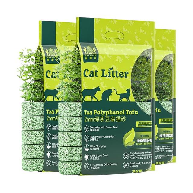 耐威克 avarch 耐威克 绿茶豆腐猫砂除臭无尘猫沙6大袋混合膨润土10公斤20斤包邮