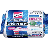 花王（KAO）quickle湿巾厕所马桶圈清洁去味卫生间除臭除菌一次性湿纸巾20枚