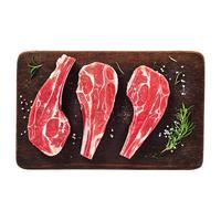 pure source 天顺源 原切精修法式肩排500g 新西兰小羔羊排生鲜 冷冻 年货烧烤食材