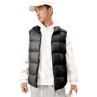 YANXUAN 网易严选 男式抗菌蓄热保暖轻型羽绒背心 濡羽黑（立领背心） XL（180/100A）