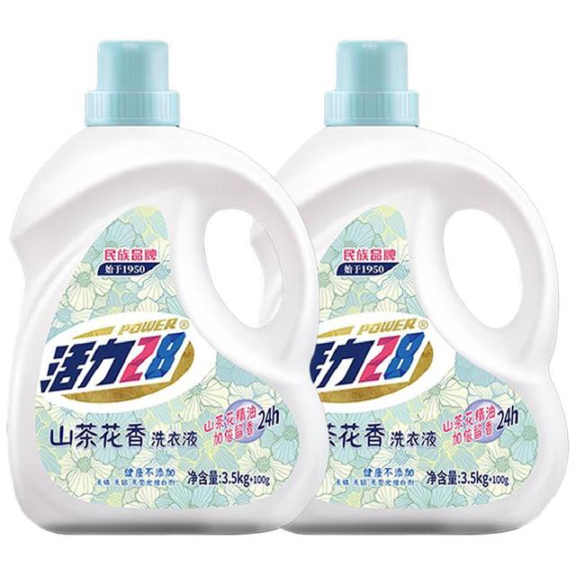 活力28 山茶花洗衣液 3.6kg*2瓶 持久香氛