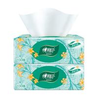 心相印抽纸加厚餐巾纸超市同款纸巾湿水不易破卫生纸抽 3层 300张*2包 【繁花】