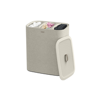 JOSEPH JOSEPH家用三格脏衣收纳分离篮 脏衣篓90升大容量 90升黑色50025