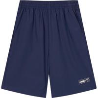 鸿星尔克（ERKE）儿童男童运动短裤运动休闲短裤百搭薄款短裤 蓝黑色 140