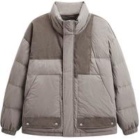 GXG男装潮流拼接休闲立领保暖短款羽绒服男士冬季