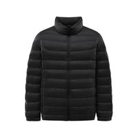 森马 Semir2024冬季轻薄短款外套保暖立领上衣纯色百搭羽绒服男